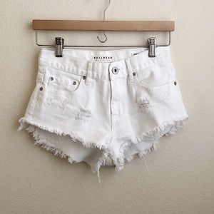 PACSUN White Denim Shorts